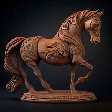 3D model Godolphin Arabian famous animal (STL)